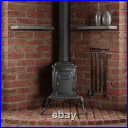 US Stove Logwood (900 sq). Ft. 2020 EPA Certified Cast Iron Wood-Burning Stove