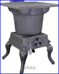 US Stove SR57E Rancher Cast Iron Wood Stove Reliable and Efficient Heat