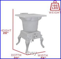 US Stove SR57E Rancher Cast Iron Wood Stove Reliable and Efficient Heat