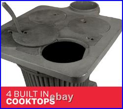 US Stove SR57E Rancher Cast Iron Wood Stove Reliable and Efficient Heat