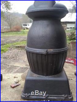 U. S. Army Cannon Heater #20. Cast Iron Pot Belly Stove. WW1. WW2