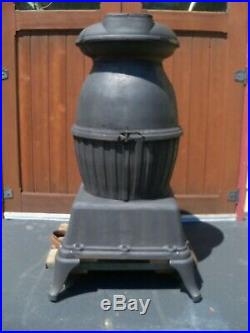 U. S. Army Cannon Heater No. 20 antique cast iron wood or coal burning stove
