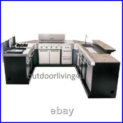 Ultimate Outdoor Kitchen with GRILL, SINK, REFRIGERATOR, STOVE, GRIDDLE & GRANITE