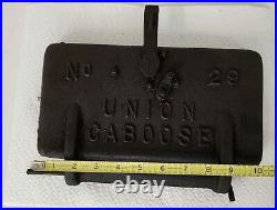 Union Caboose Cast Iron Wood Coal Stove Door Railroad