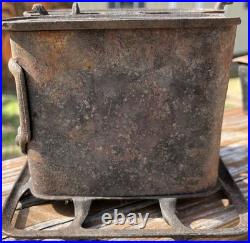 Union Kerosene Sad Iron Stove Double Burner Antique