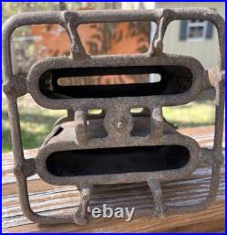 Union Kerosene Sad Iron Stove Double Burner Antique