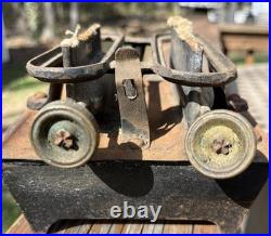 Union Kerosene Sad Iron Stove Double Burner Antique