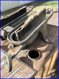 Union Kerosene Sad Iron Stove Double Burner Antique