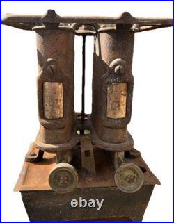 Union Kerosene Sad Iron Stove Double Burner Antique