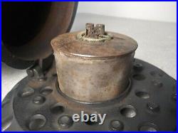 Unusual Antique Cast Iron Cooking Stove With Original Whale Oil Burner