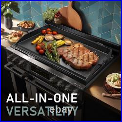 Utheer 23 x 16 Cast Iron Griddle for Gas Grill and Stove Top, Universal Fla