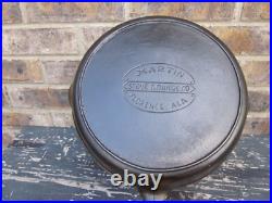 VERY RARE Martin Stove & Range #8 Cast Iron Safety Skillet Restored Seasoned
