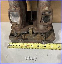 VINTAGE CAST IRON SAD IRON UNION HEATER STOVE GARDNER NOT Tested