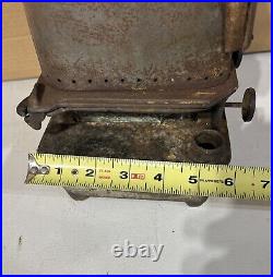 VINTAGE CAST IRON SAD IRON UNION HEATER STOVE GARDNER NOT Tested