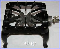VINTAGE, NEW IN BOX, GRISWOLD CAST IRON ONE BURNER GAS STOVE, No. 201