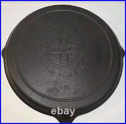 VTG GRISWOLD CAST IRON 110 SKILLET GRIDDLE NO. 203 SLANT LOGO Fully Restored