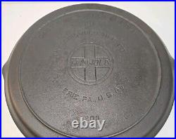 VTG GRISWOLD CAST IRON 110 SKILLET GRIDDLE NO. 203 SLANT LOGO Fully Restored
