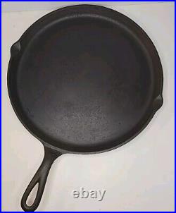 VTG GRISWOLD CAST IRON 110 SKILLET GRIDDLE NO. 203 SLANT LOGO Fully Restored