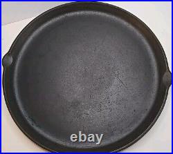 VTG GRISWOLD CAST IRON 110 SKILLET GRIDDLE NO. 203 SLANT LOGO Fully Restored