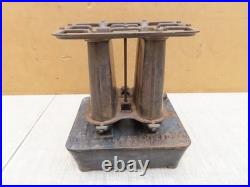 VTG KEROSENE SAD IRON HEATER STOVE DOUBLE BURNER TAYLOR & BOGGIS SUMMER GIRL No2
