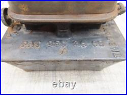 VTG KEROSENE SAD IRON HEATER STOVE DOUBLE BURNER TAYLOR & BOGGIS SUMMER GIRL No2