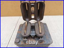 VTG KEROSENE SAD IRON HEATER STOVE DOUBLE BURNER TAYLOR & BOGGIS SUMMER GIRL No2