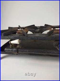 VTG Kenmore Gas Hot Plate Camp Stove Cast Iron 3 Burners Rare 828-658 UNTESTED