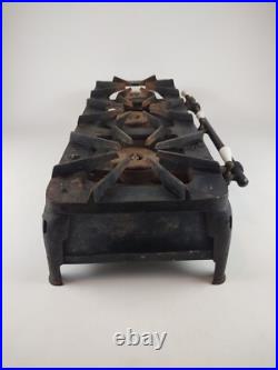 VTG Kenmore Gas Hot Plate Camp Stove Cast Iron 3 Burners Rare 828-658 UNTESTED
