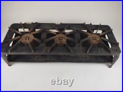 VTG Kenmore Gas Hot Plate Camp Stove Cast Iron 3 Burners Rare 828-658 UNTESTED
