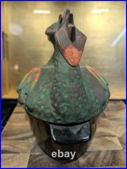 VTG Minuteman 1986 Wood Stove Dragon Humidifier Cast Iron Ceramic Steamer Pot