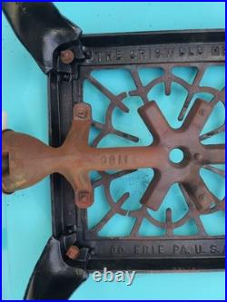 VTG The Griswold MFG Erie PA Cast Iron Single Burner Hot Plate Stove