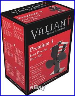 Valiant Premium 4 Heat Powered Log Burner Stove Fan FIR361