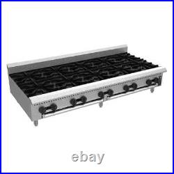 Venancio USA PHP60G-CT 60 Countertop Gas Hotplate with (10) Burners, Manual