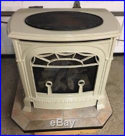 Vermont Castings Unvented Gas Stove Biscuit White Enamel Cast Iron Shipping Av