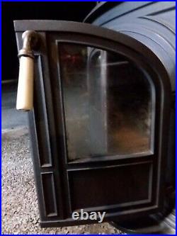 Vermont Castings VIGILANT Wood Stove With BIG Glass Door Inserts Great