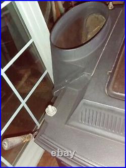 Vermont Castings VIGILANT Wood Stove With BIG Glass Door Inserts Great