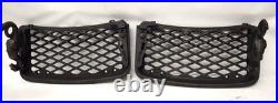 Vermont Castings Wood Stove Cast Iron Warming Shelves Pair Set withDragon Brackets