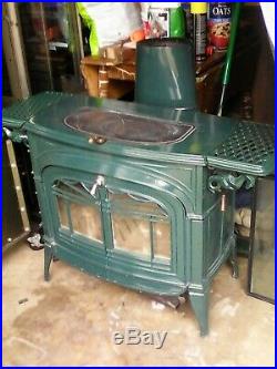 Vermont Castings Wood Stove Green