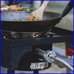 Versatile High-Pressure Propane Burner with Height Adjustable Legs & Regulator