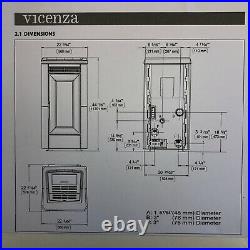 Vicenza Pellet Stove V5.2K Black by Extraflame S. P. A. IRS 26% Tax Credit