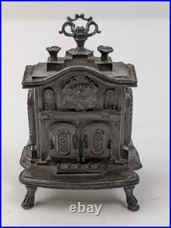 Victorian Onward Parlor Stove Cast Iron Circa 1850s Dollhouse VTG Miniature 112