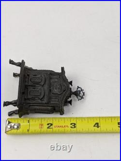 Victorian Onward Parlor Stove Cast Iron Circa 1850s Dollhouse VTG Miniature 112