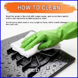 Viking Stove Replacement Cast Iron Burner Grate 4 Pcs PA060037 & PA060024