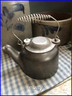 Vintage # 0 Wagner Ware Cast Iron Tea Kettle Salesman Sample A Vintage # 0 Wagner Ware Cast Iron Tea Kettle Salesman Sample A