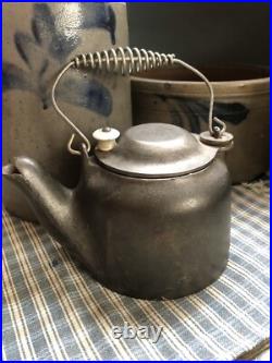 Vintage # 0 Wagner Ware Cast Iron Tea Kettle Salesman Sample A Vintage # 0 Wagner Ware Cast Iron Tea Kettle Salesman Sample A