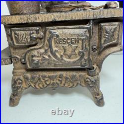 Vintage 12 Crescent Cast Iron Stove Salesman Sample and Accessories Muffin Tin