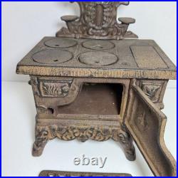 Vintage 12 Crescent Cast Iron Stove Salesman Sample and Accessories Muffin Tin