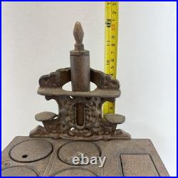 Vintage 12 Crescent Cast Iron Stove Salesman Sample and Accessories Muffin Tin