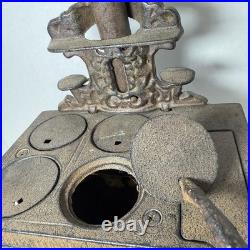 Vintage 12 Crescent Cast Iron Stove Salesman Sample and Accessories Muffin Tin