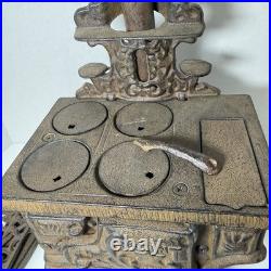 Vintage 12 Crescent Cast Iron Stove Salesman Sample and Accessories Muffin Tin